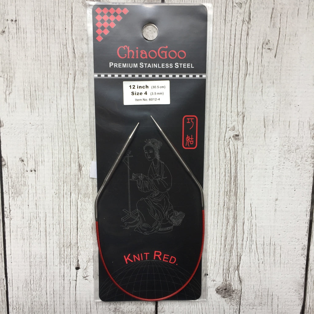 ChiaoGoo Knit Red Fixed Circulars